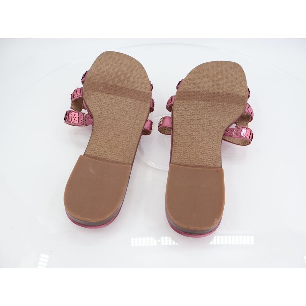 Sam Edelman Bay Glamour Sequin Slide Sandals Pink Size 11 M Fabric Slip On - Picture 11 of 11